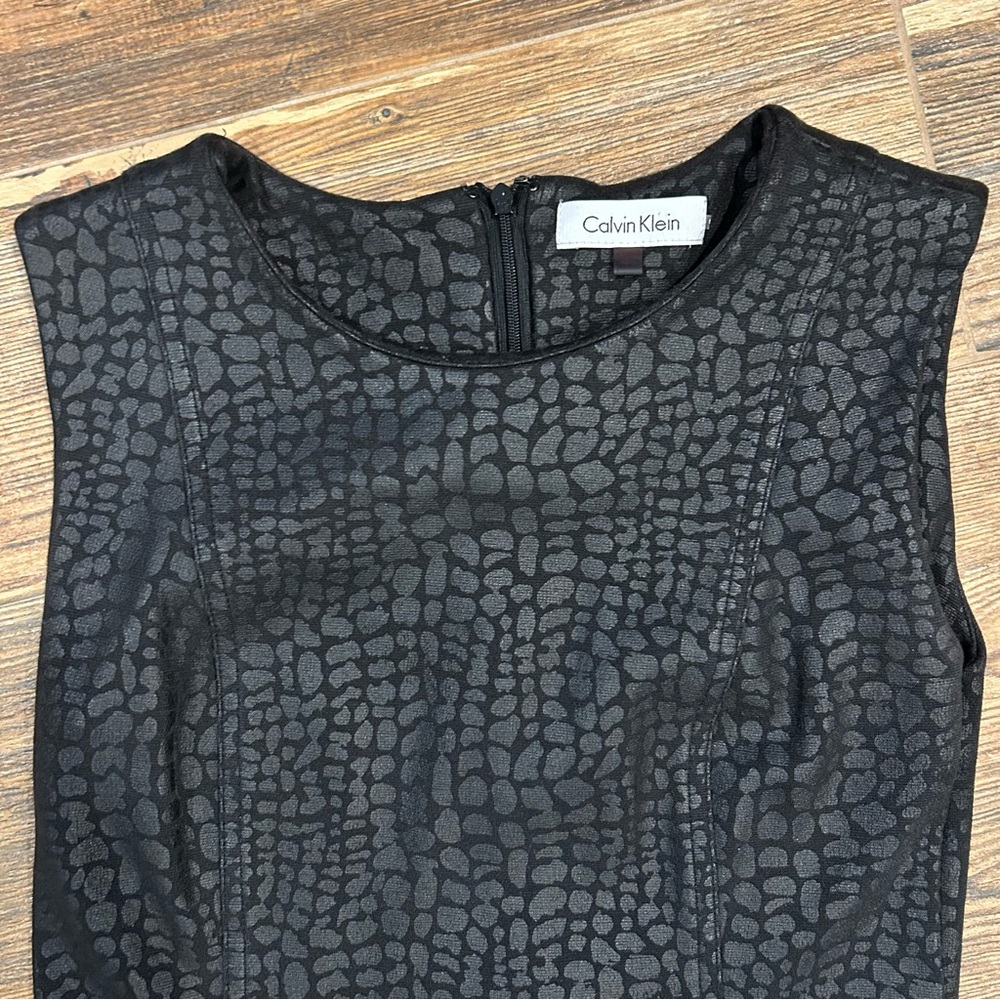 Calvin Klein Black Sleeveless Sheath Mini Dress - Picture 4 of 10
